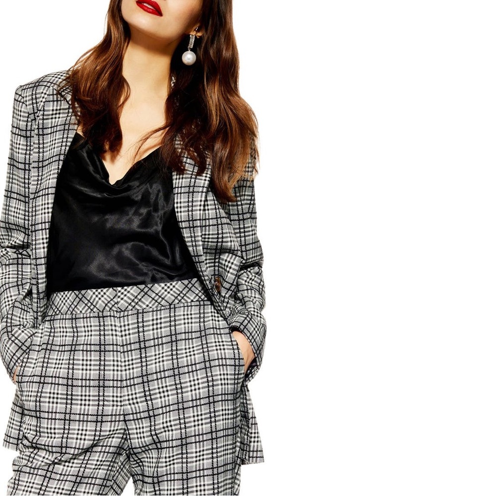 TOPSHOP Molly Check Jacket - Picture 5 of 6